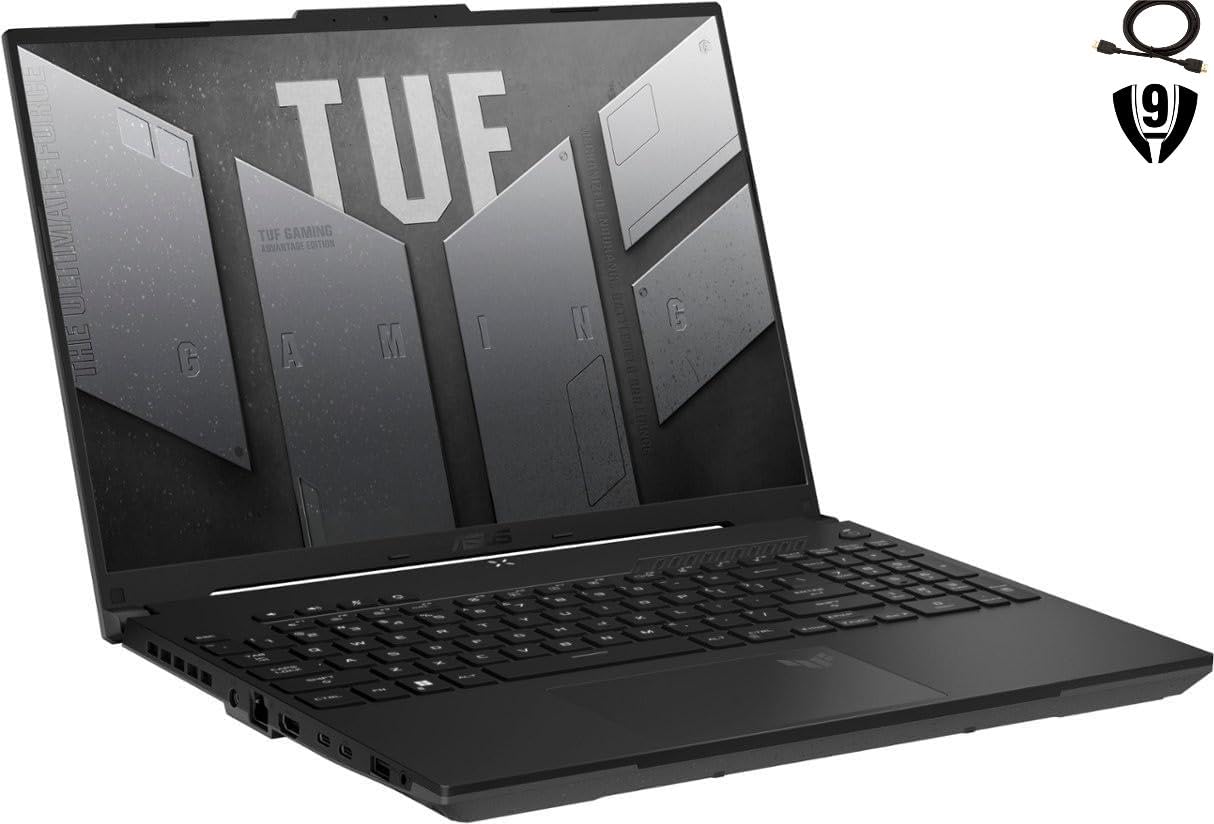ASUS TUF A16 Gaming Laptop, Display FHD+ da 16 pollici, processore AMD Ryzen 7 7735HS, grafica Radeon RX7700S V8G, 64GB RAM 2TB PCIe SSD, tastiera retroilluminata, Wi-Fi 6, Windows 11 Pro, nero