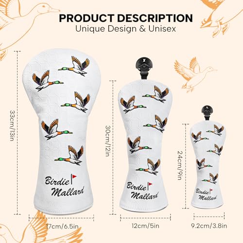 Maxgigi Mallard Embroidered Golf Covers