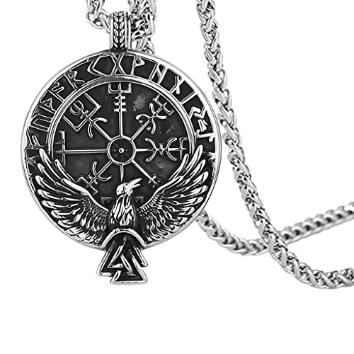 Collier Viking hommes connectez votre force intérieure avec le médaillon mythologie nordique