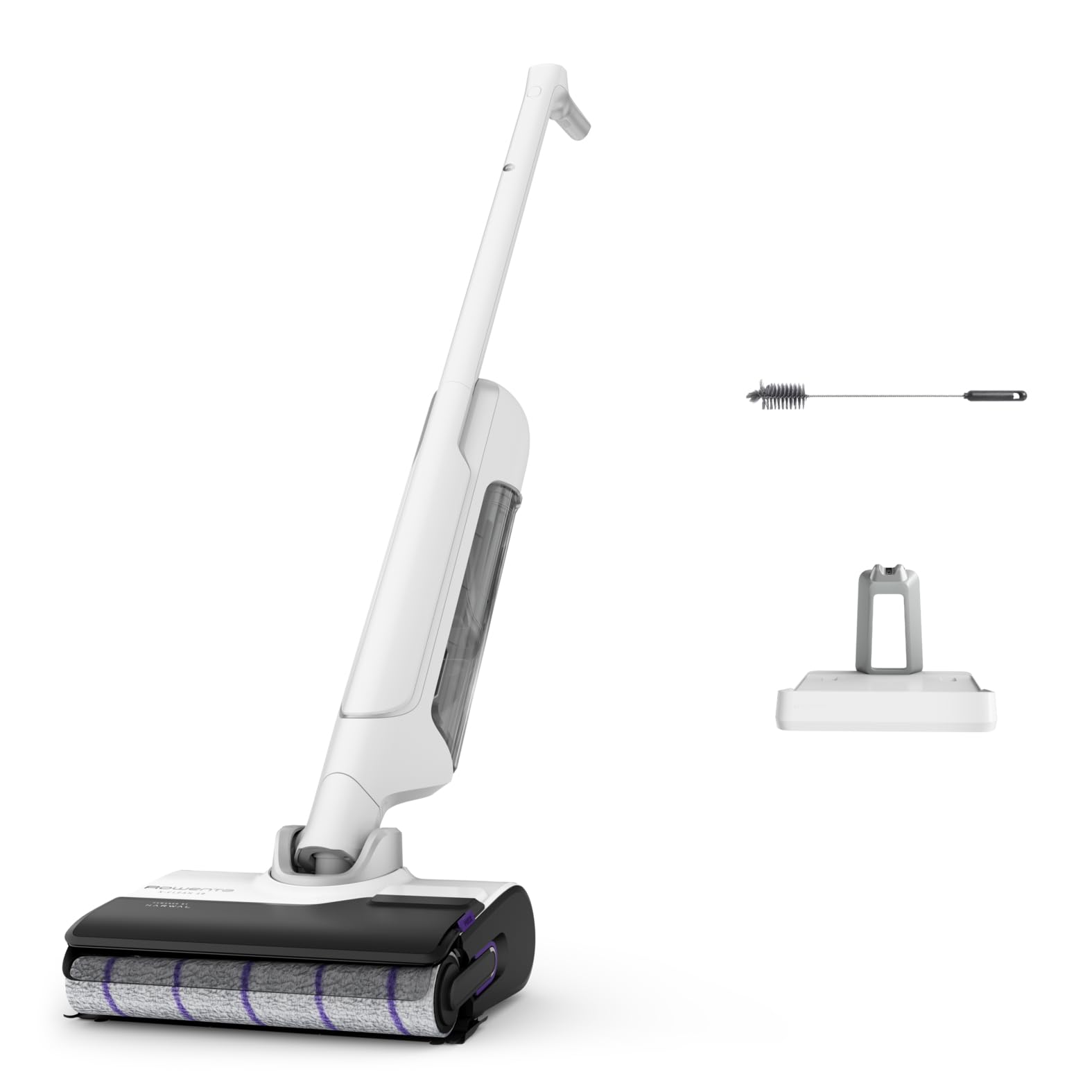 Rowenta X-​Clean 10, Lavapavimenti Senza Fili, Autonomia 60', Tecnologia Smart, Assistente Vocale, Autopulizia e Asciugatura, Doppio Serbatoio Solido/​Liquido, Tutti i Pavimenti, Pulizia Bordi, GZ7035