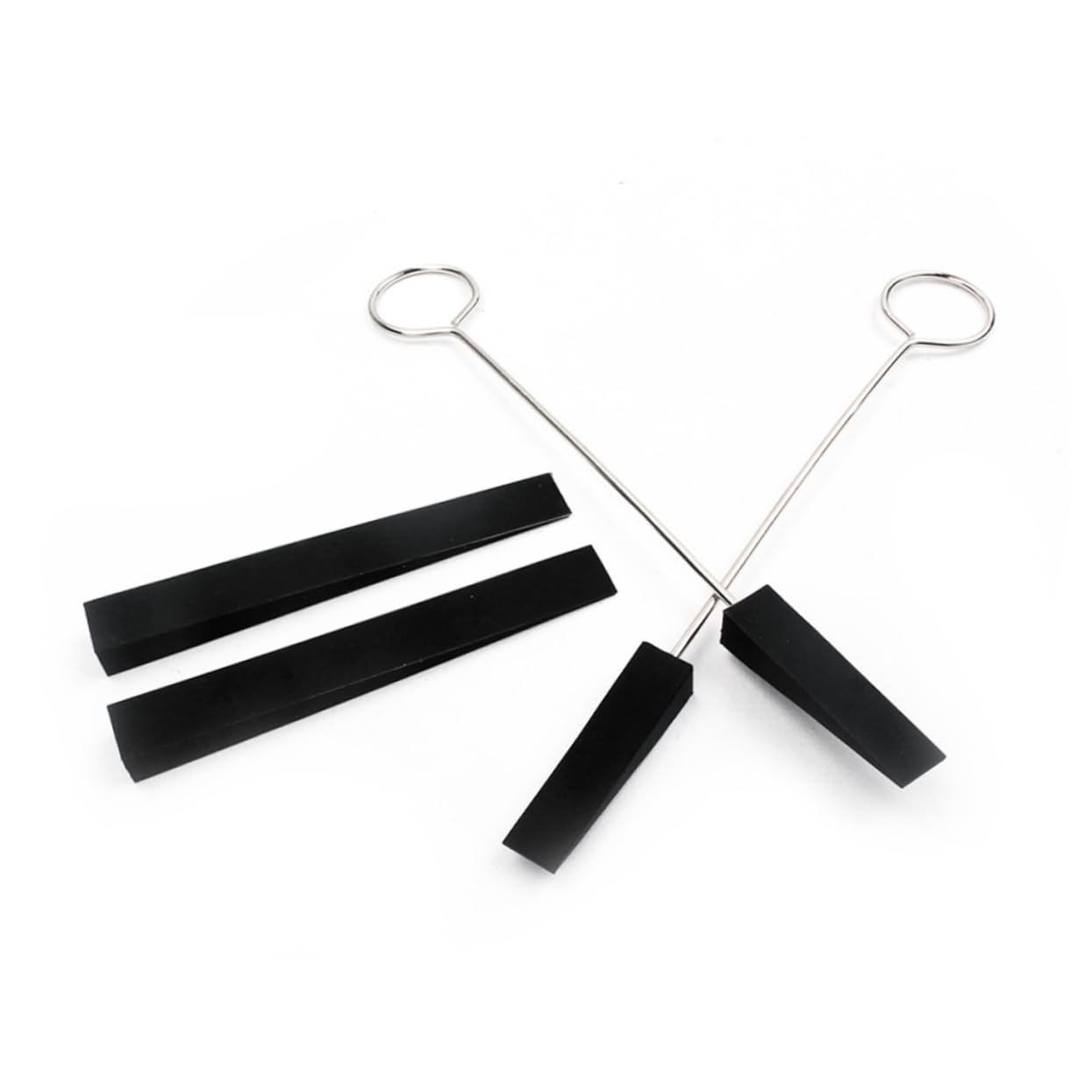 Yardwe 4 PCS Piano Tuning Fork and Mute Kit Professional Tuning Tools Set with Mutes