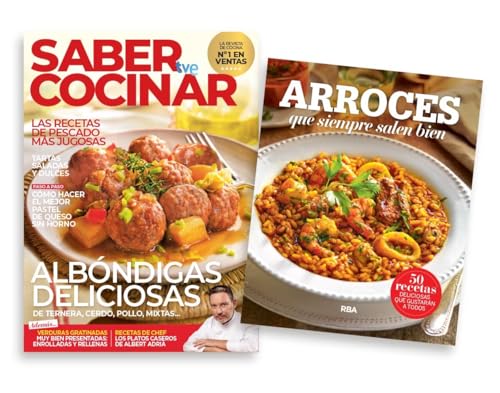 Revista Saber Cocinar #1138 Albondigas. Libro: Arroces que salen bien