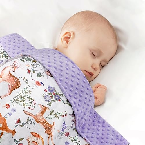 Caruili BW0006 Baby Blanket, Purple Fleece Baby Blankets thumb #6