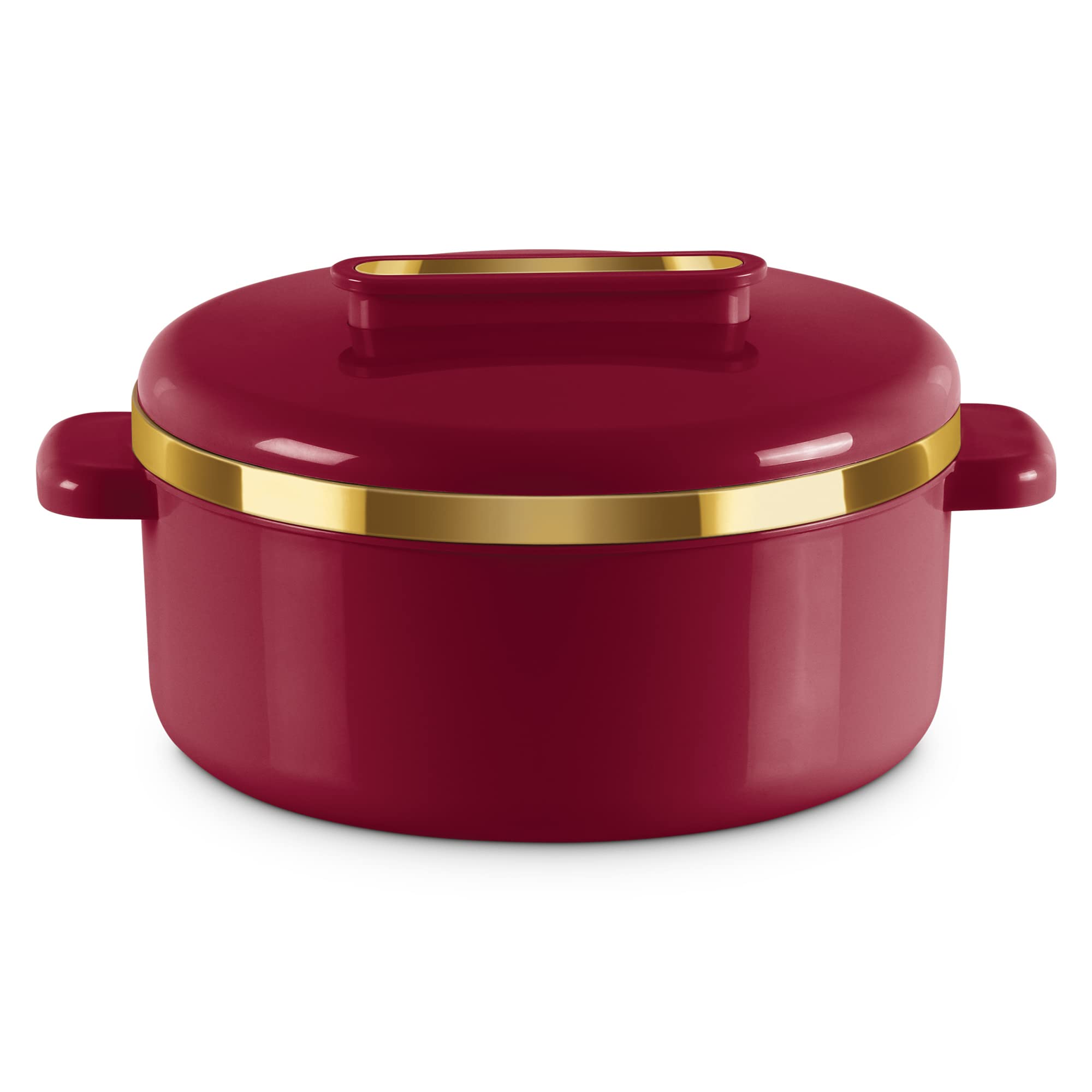 MILTON Curve 2500 Inner Stainless Steel Casserole, 2.15 litres, Maroon | BPA Free | Food Grade | Easy to Carry | Easy to Store | Chapati | Roti | Curd Maker — Amazon image 2