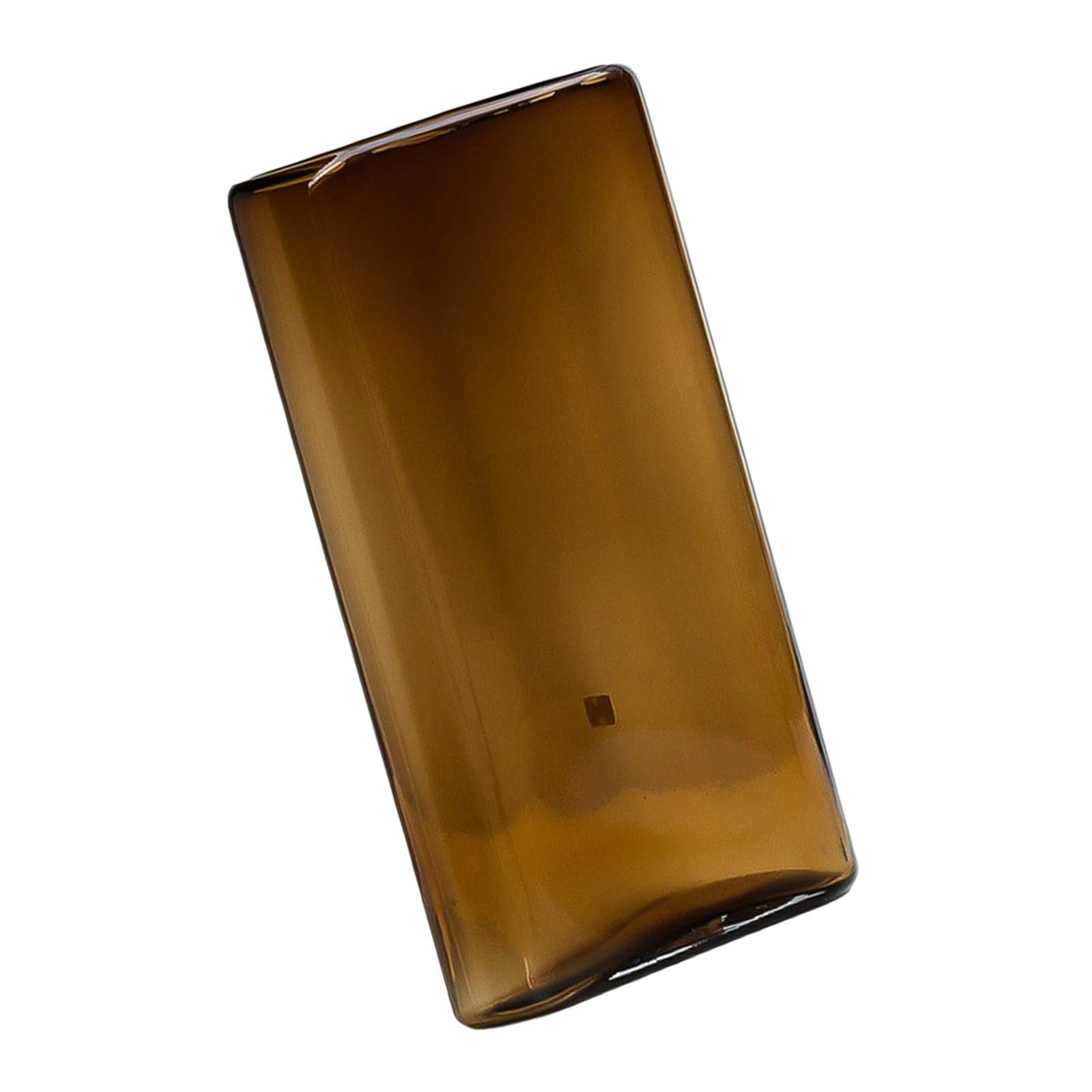 ZEPFJHE Stylish Transparency Glass Vases with Flat Shape for Centerpieces and Decoration Dried Flower Holder Glass Jar