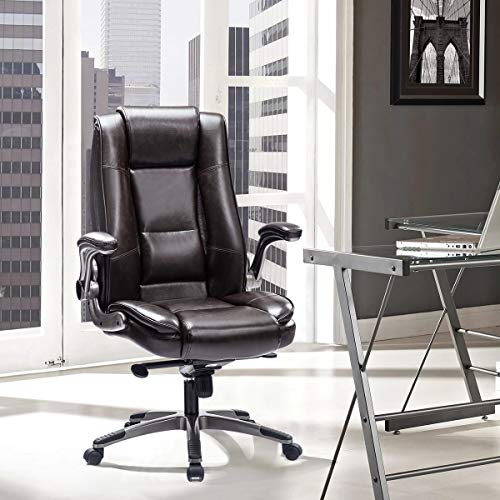 Buy REFICCER Office Chair High Back Leather Executive Computer Desk