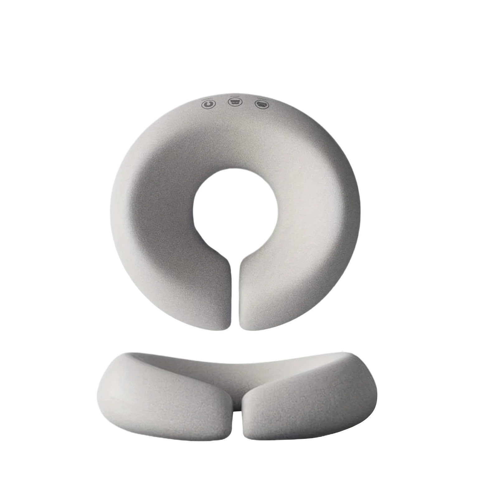 Gray Contour Face Pillow For Neck Rest Home Use