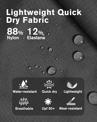 Womens Hiking Pants Quick Dry Tall Insteam 30"/32"/34"/36" Water Resistant Lightweight Cargo Pants with 5 Pockets3