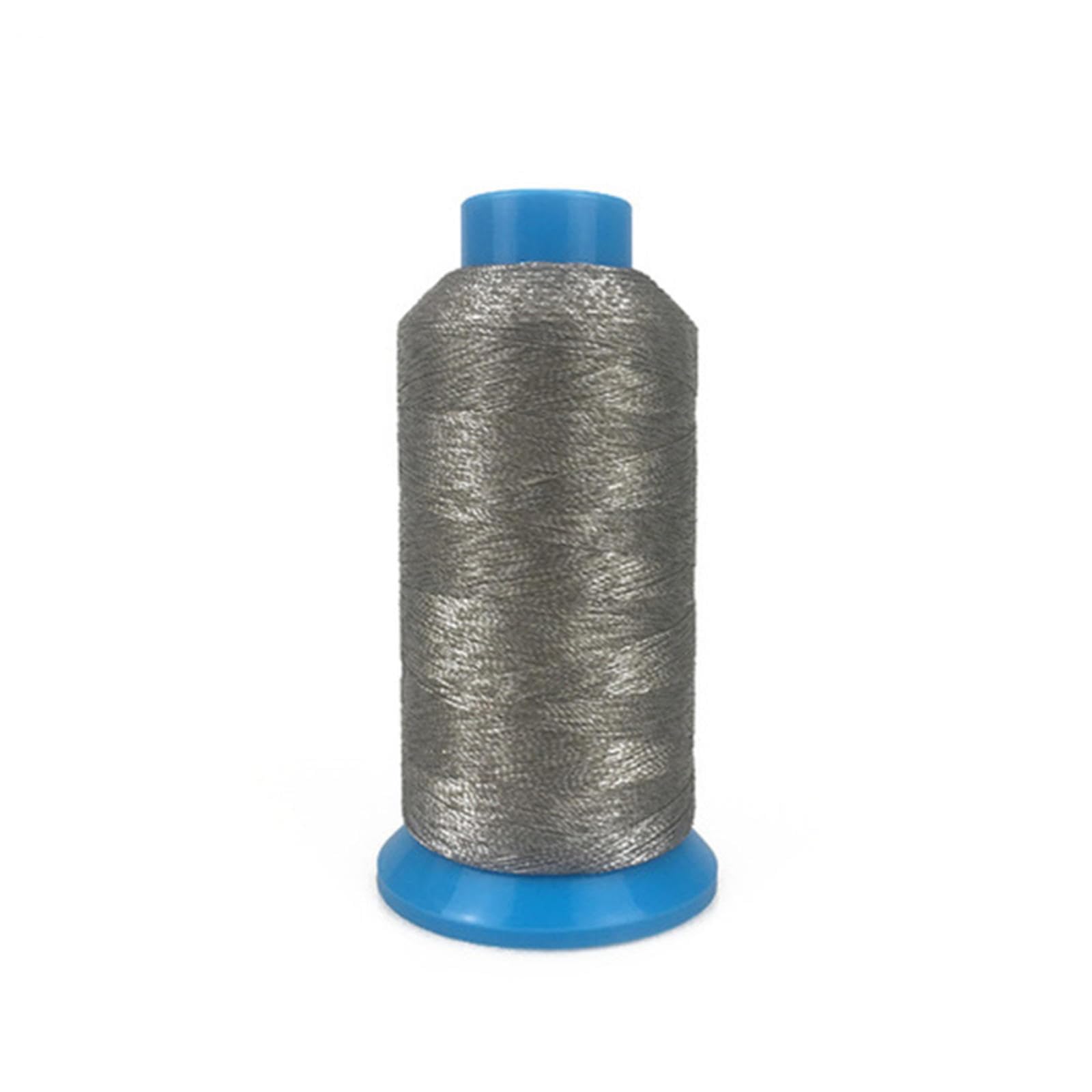 Silver Fiber Sewing Thread,Anti-Radiation Conductive Antistatic Can Be Used for Sewing Clothes,Sheets,Curtains,Silver-9