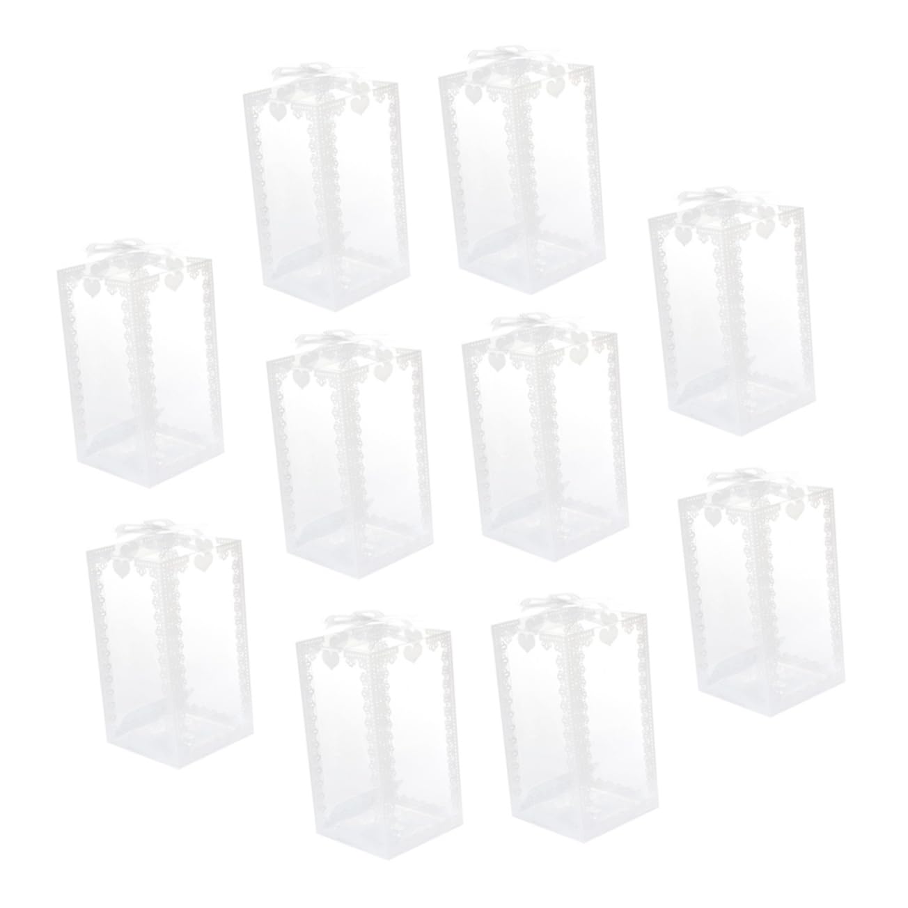 minkissy Candy Boxes Wedding Favor Boxes 24pcs Small Candy Storage Boxes Pvc Material Easy to Cle