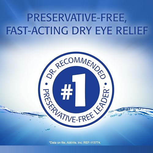 Refresh Classic Lubricant Eye Drops For Dry Eyes, Preservative-Free, 0.01 Fl Oz Single-Use Containers, 30 Count