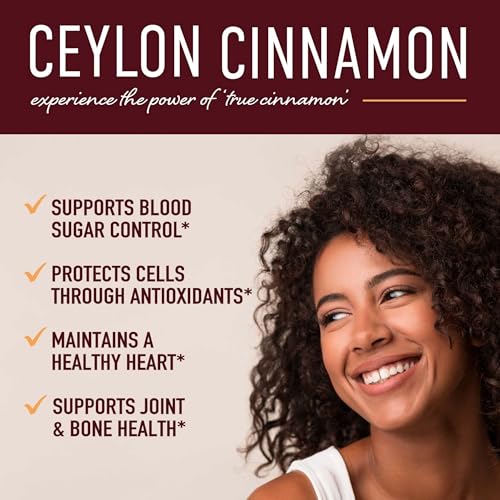 Extra Strength Organic Ceylon Cinnamon Capsules | 1200mg | Sugar Control Support | True Sri Lanka Ceylon Cinnamon Powder | Cinnamon Supplement With 1000mg Plus | Vegetarian, Non-GMO | 150 Pills - Image 3