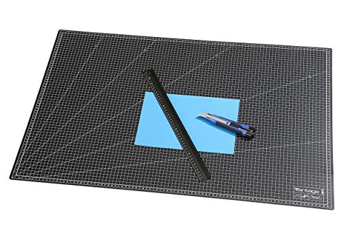 Vantage Snijmat, Zelfherstellend, aan Beide Zijden Bruikbaar, Met Raster, Zwart, 60 x 90 cm, 1 Stuk - Image 3