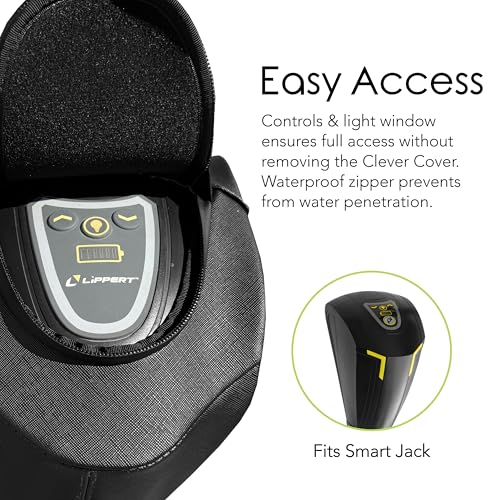 Image of Clever Cover for Smart Jack Custom Electric Tongue Jack Cover for Trailer, RV, Camper, Chains Holder, Plug Protector, Sun and Waterproof (Smart Jack Cover)