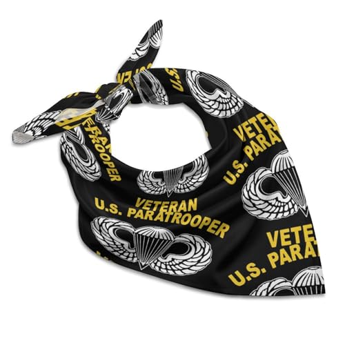 WXENAIEDK 82nd Airborne Paratrooper Army Veteran Bandanas Multi-Purpose Scarf Headband Handkerchiefs for Women Men
