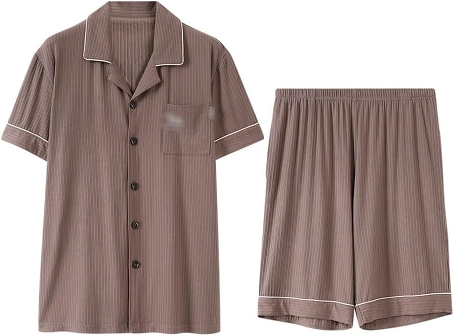 Pajamas Men's Cotton Silk Short-sleeved Shorts Home Wear Thin Section Ice Suit