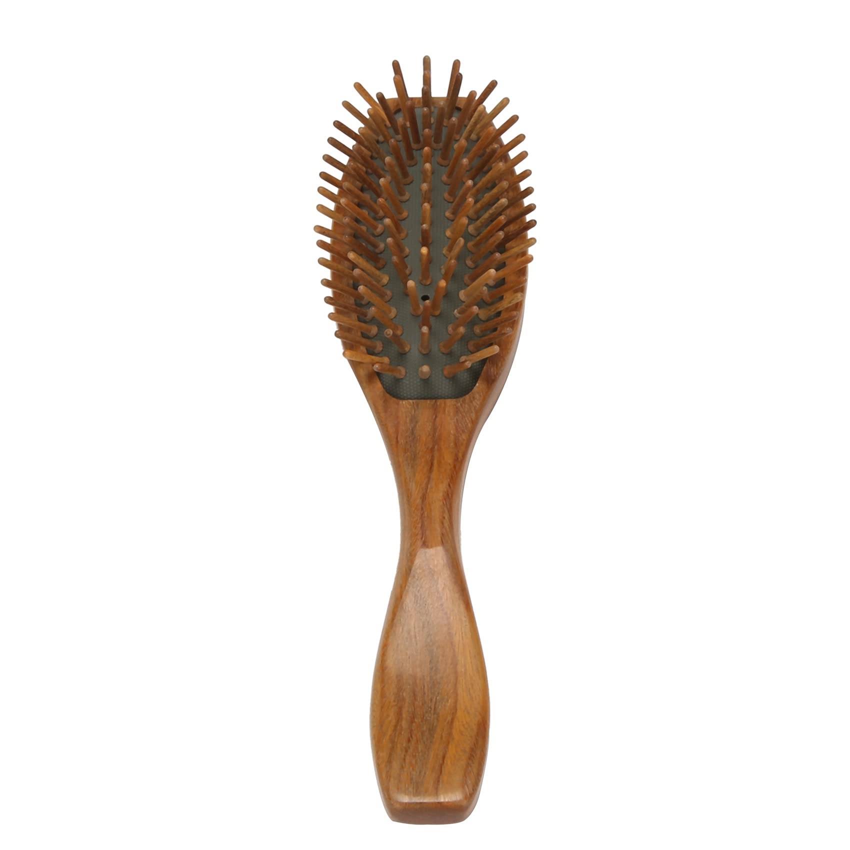 Plomevry Sandalwood Hair Brush Wooden Natural Handmade Detangling Massage Hair Comb with Gift Box, Brown