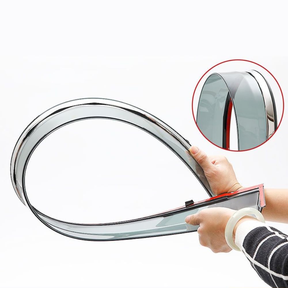 4PCS Deflettori Antivento Auto per MercedesBenz GLA 2020-2025 | PC materiale Favorire circolazione dell'aria Impedire all'acqua piovana entrare nell'auto diminuisce rumore vento antivento