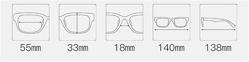 Miniatura 6 de Gafas de lectura bifocales con marco rectangular fotocromático de transición para hombres y mujeres, lentes de sol transparentes UV400 (negro,