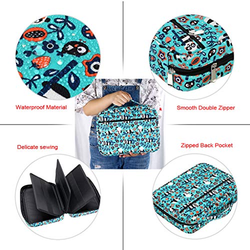 Btsky Colored Pencil Case 220 Slots Pen Pencil Bag Organizer With Handy Wrap Portable- Multilayer Holder For Prismacolor Crayola Colored Pencils & Gel Pen Panda #TOP4