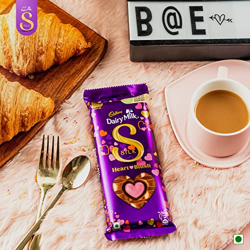 Image of Cadbury Silk Potli Valentines Pack, 343G & Dairy Milk Silk Valentine's Heart Blush Bar, 2 X 250 Gm