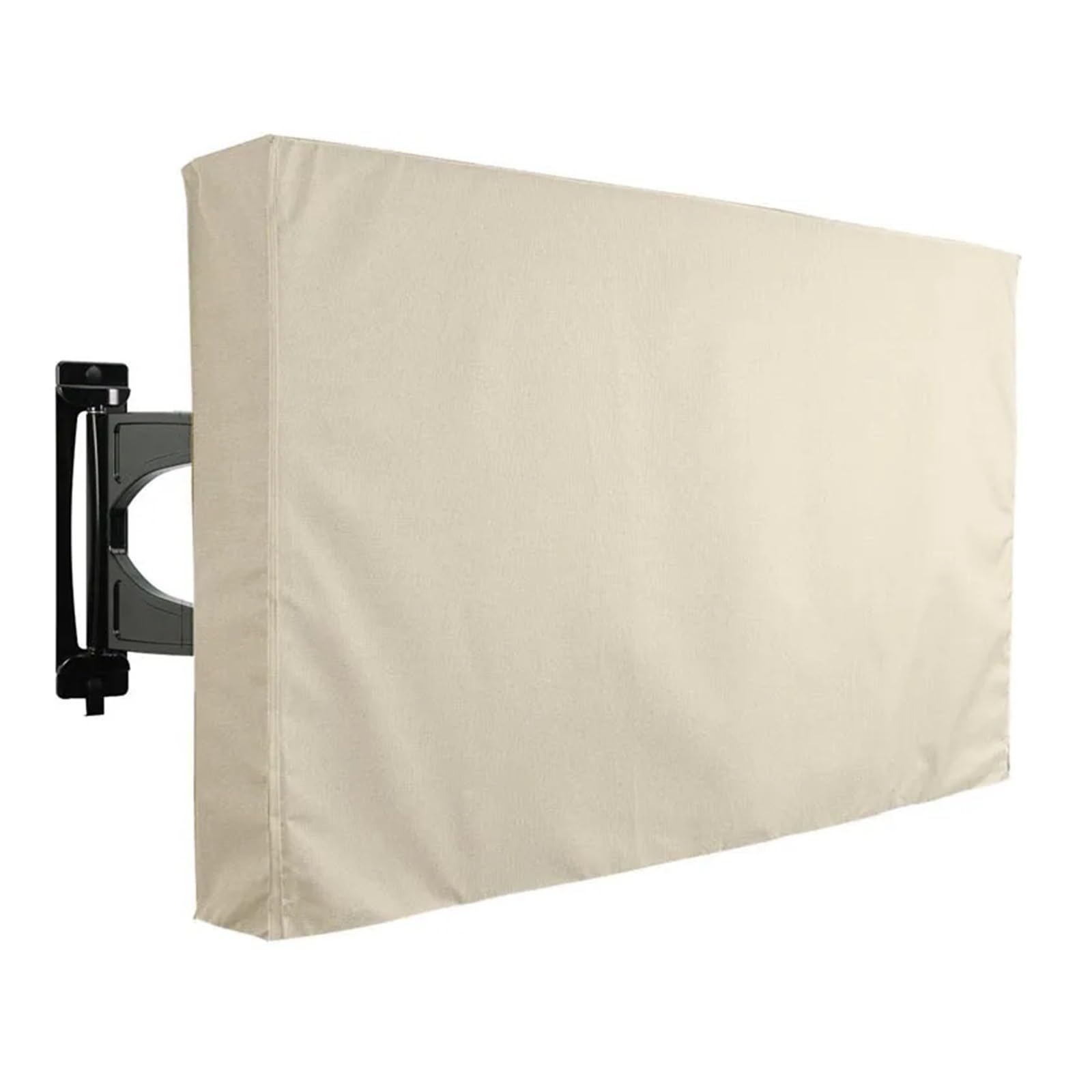 Fundas tv Funda protectora for TV for exteriores, resistente a la intemperie con cubierta inferior, adecuada for TV de 30-32 pulgadas, con bolsillo for mando a distancia(Silver,FOR 46-48inch TV)
