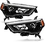 ACANII - For 2014-2020 Toyota 4Runner Black Houding Headlights Headlamps Assembly Replacement Driver & Passenger Side