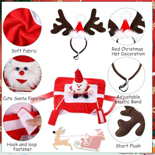 Disfraz para perro Santa Claus 2 piezas tamaño medio miniatura 2