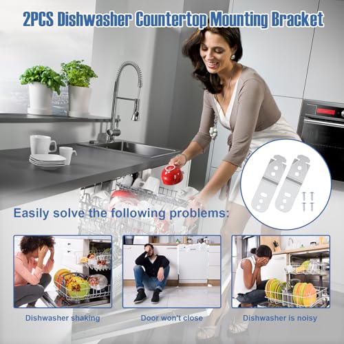 Image of 2PCS 619985 00619985 Dishwasher Mounting Bracket Fit for Bosch Dishwasher