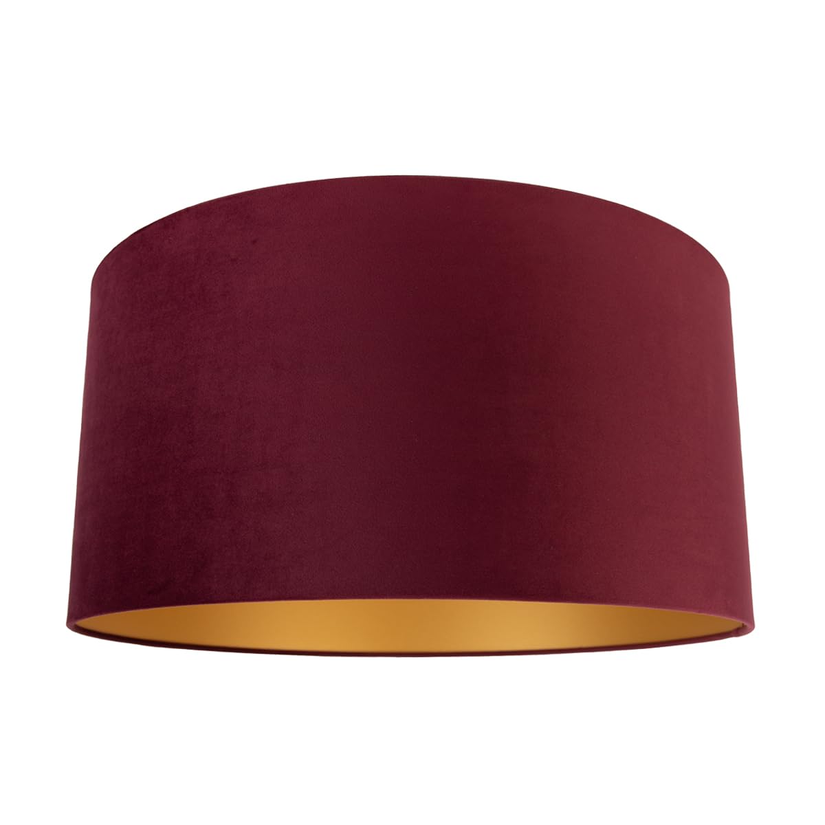 Qazqa Modern Lampenschirm - Cilinder Velours - Rot, supports-e27, diameter 50 centimeter