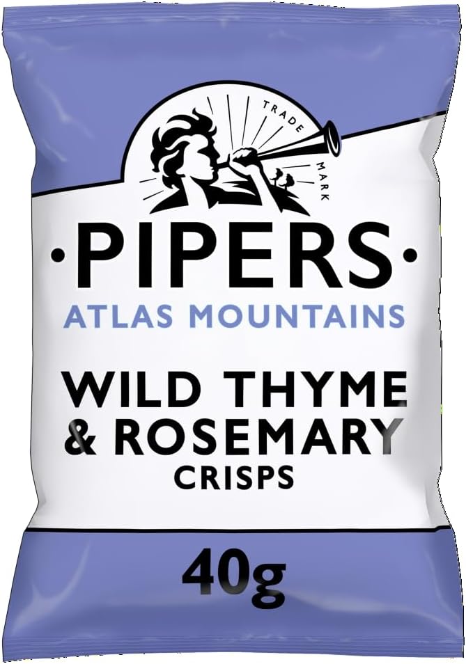 Pipers Atlas Mountains Wild Thyme & Rosemary Crisps Sharing Bag 150g