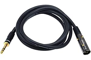 XLR to 1/4-Inch TRS Male Cable by Monoprice