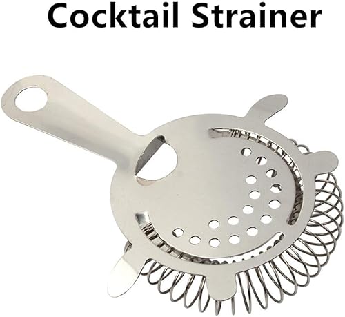 Miniatura 8 de Paquete de 2 coladores de cóctel de acero inoxidable para barra de cóctel, herramienta de filtrado para bar, restaurante, hogar