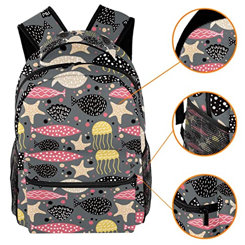 Sac à dos de voyage citrouille Medium avec porte-bouteille pour campus et loisirs - 3