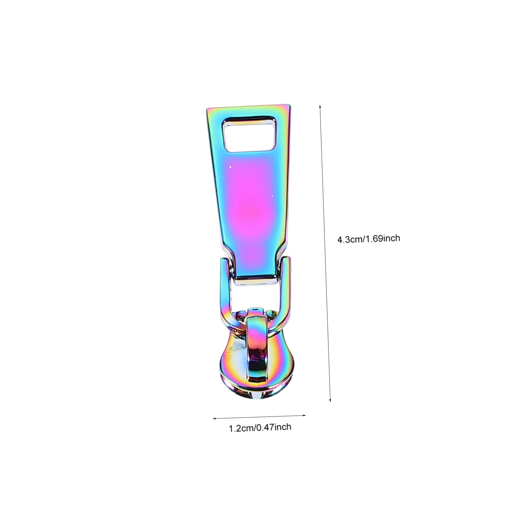 BELLIFFY Practical Zipper Pull Tabs 10 Pcs Metal Zipper Pulls for DIY Crafts Luggage Sports Bags