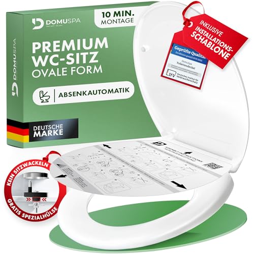 DomuSPA Toilettendeckel - WC Sitz mit Absenkautomatik -...