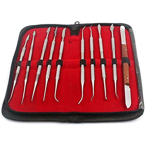 PRECISE CANADA: STAINLESS STEEL KIT WAX CARVING TOOL SET FOR DENTAL EQUIPMENT WAX CARVER