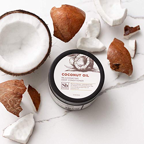 Soapbox Soap Deep Conditioner, Hydrating & Rejuvenating Coconut Oil Treatment For Natural, Curly, Dry Or Damaged Hair, Vegan Conditioner Sulfate, Paraben & Cruelty & Silicone Free, 12 Fl Oz #TOP4
