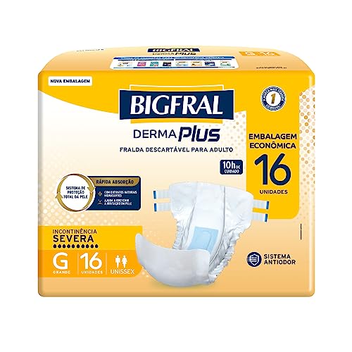 Fralda Bigfral Derma Plus Econômica G 16 Unidades