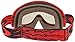 Oakley XS O-Frame MX Sand High Voltage Red Goggles (Red Frame/Dark Grey & Clear Lens)
