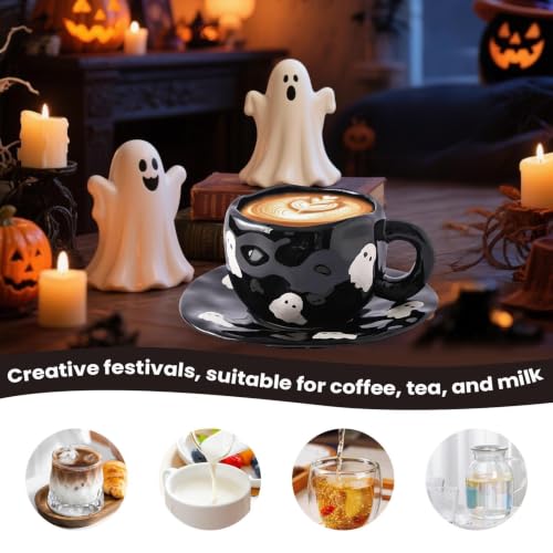Tazas de Halloween para niños vajilla irregular de cerámica para bebidas calientes oficina 7