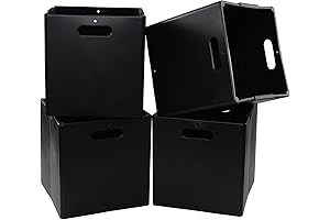 Versatile 11 x 11 Plastic Storage Cubes Enrich Home Organization