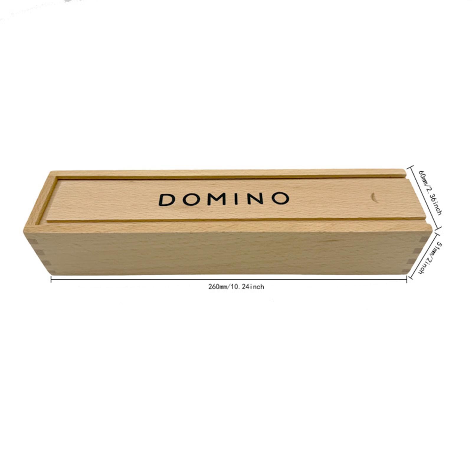 Juego de Dominó Doble, Juego de Viaje con Fichas de Madera.