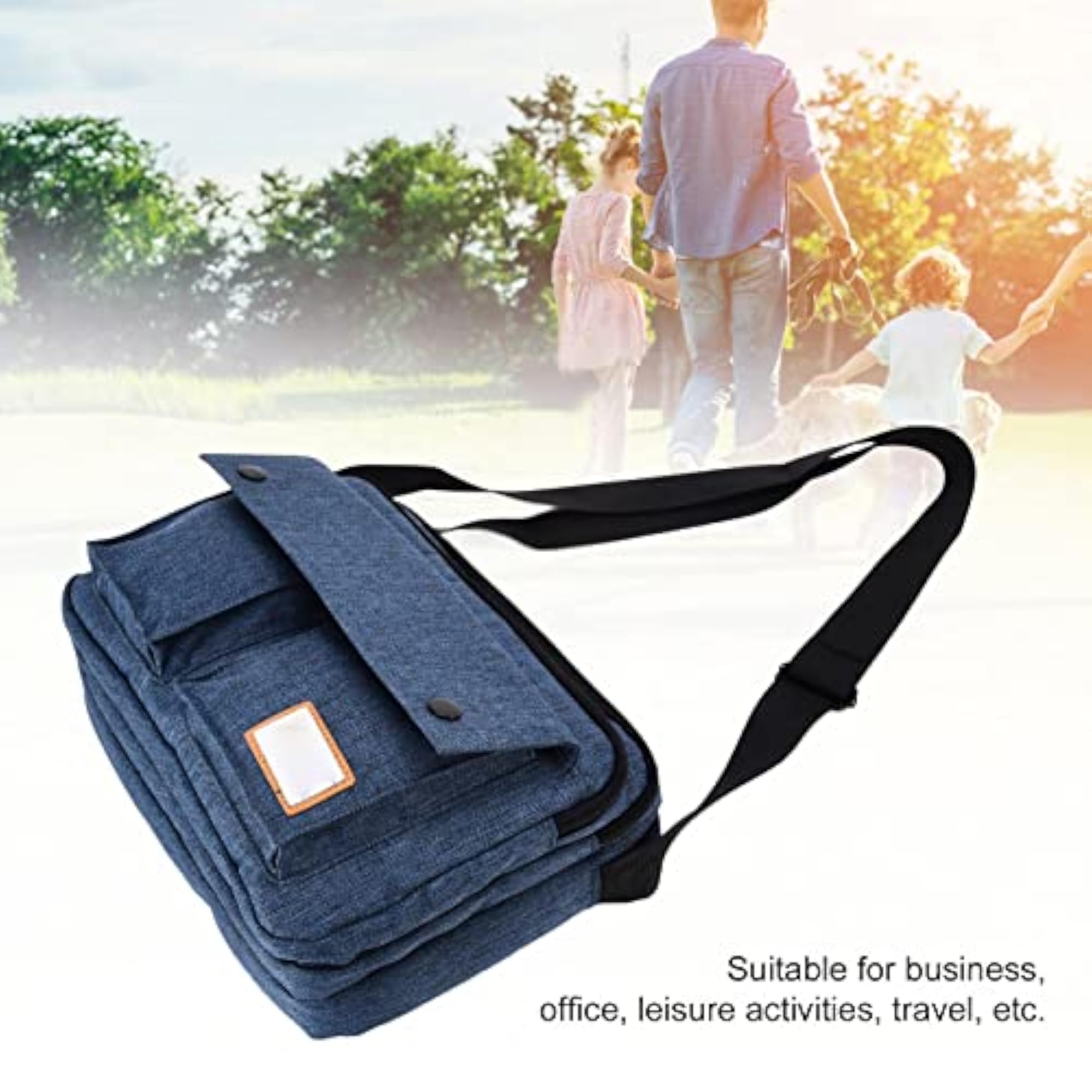 Multifunctional Messenger Shoulder Bag for Travel (Blue)