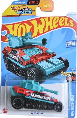 Hot Wheels Tanknator, HW Ride Ons 3/5 [Teal/red] 119/250