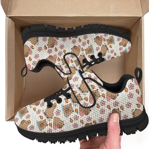 Capybara Print Boys Girls Outdoor Sneakers Breathable Athletic Shoes Non Slip Running Tennis Sneaker2