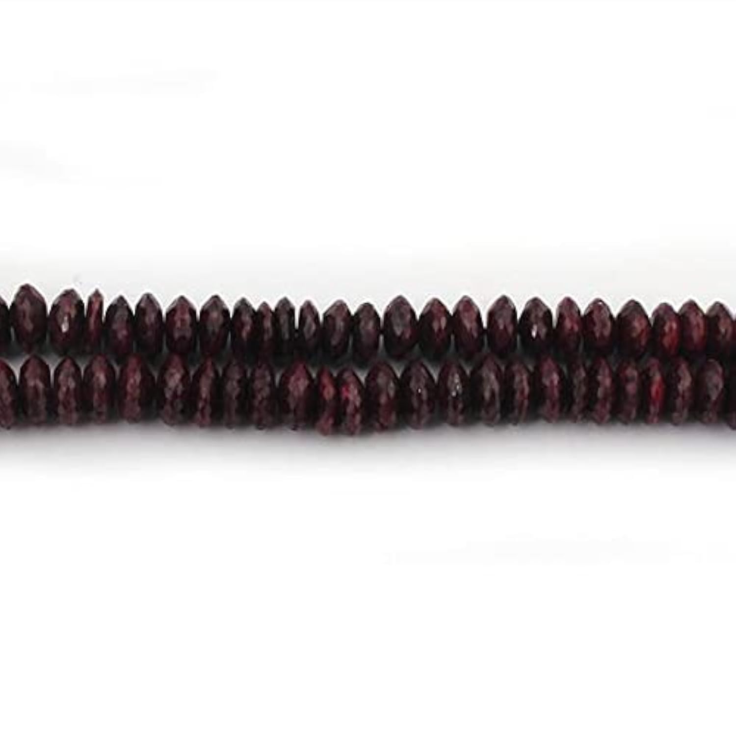 Rubis de taille allemande en perles rondelles de 7-12mm pour bijoux haut de gamme