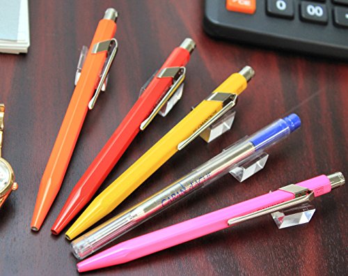 Creative Art Materials Caran D'ache Ballpoint Pen Metal Fluor Orange (849.030) #TOP4