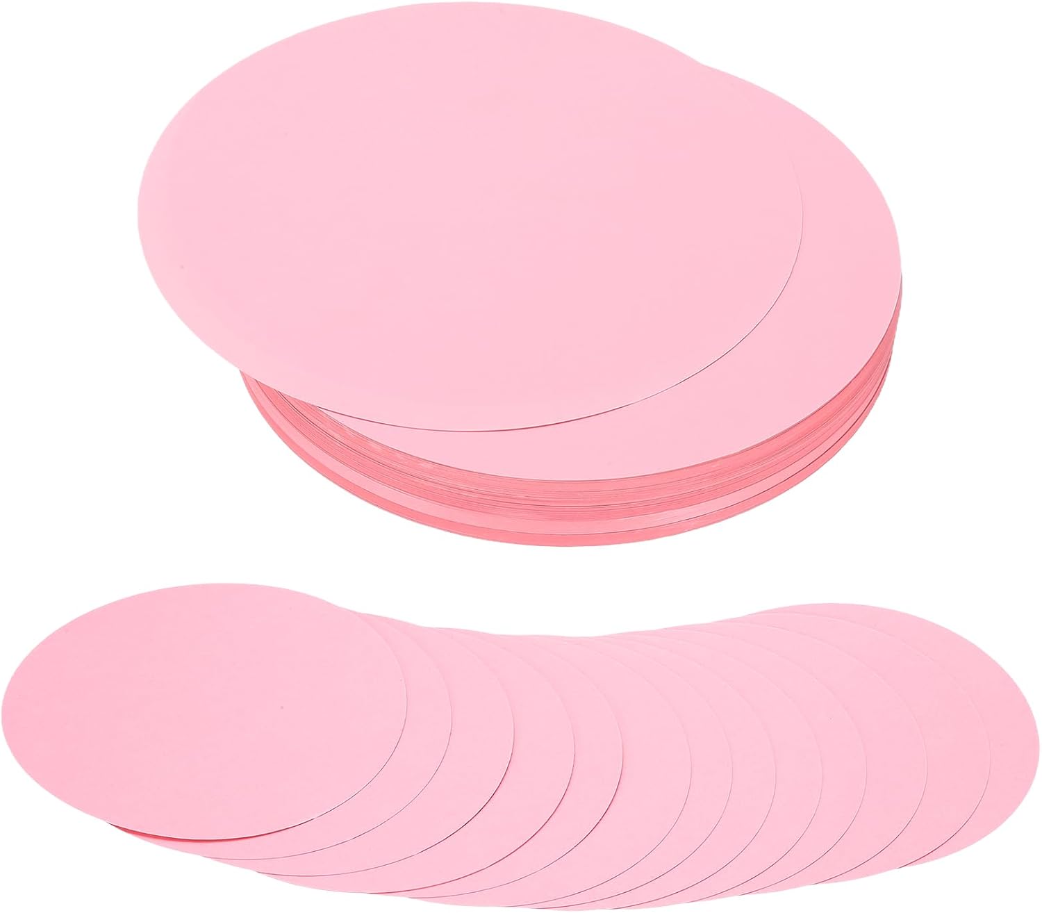 PATIKIL 8 Inch Circle Cutouts Paper, 100 Pcs Circle Card Stock 200gsm/75lb Round Cutouts for DIY Craft Projects Classroom Bulletin Board Decoration, Pink