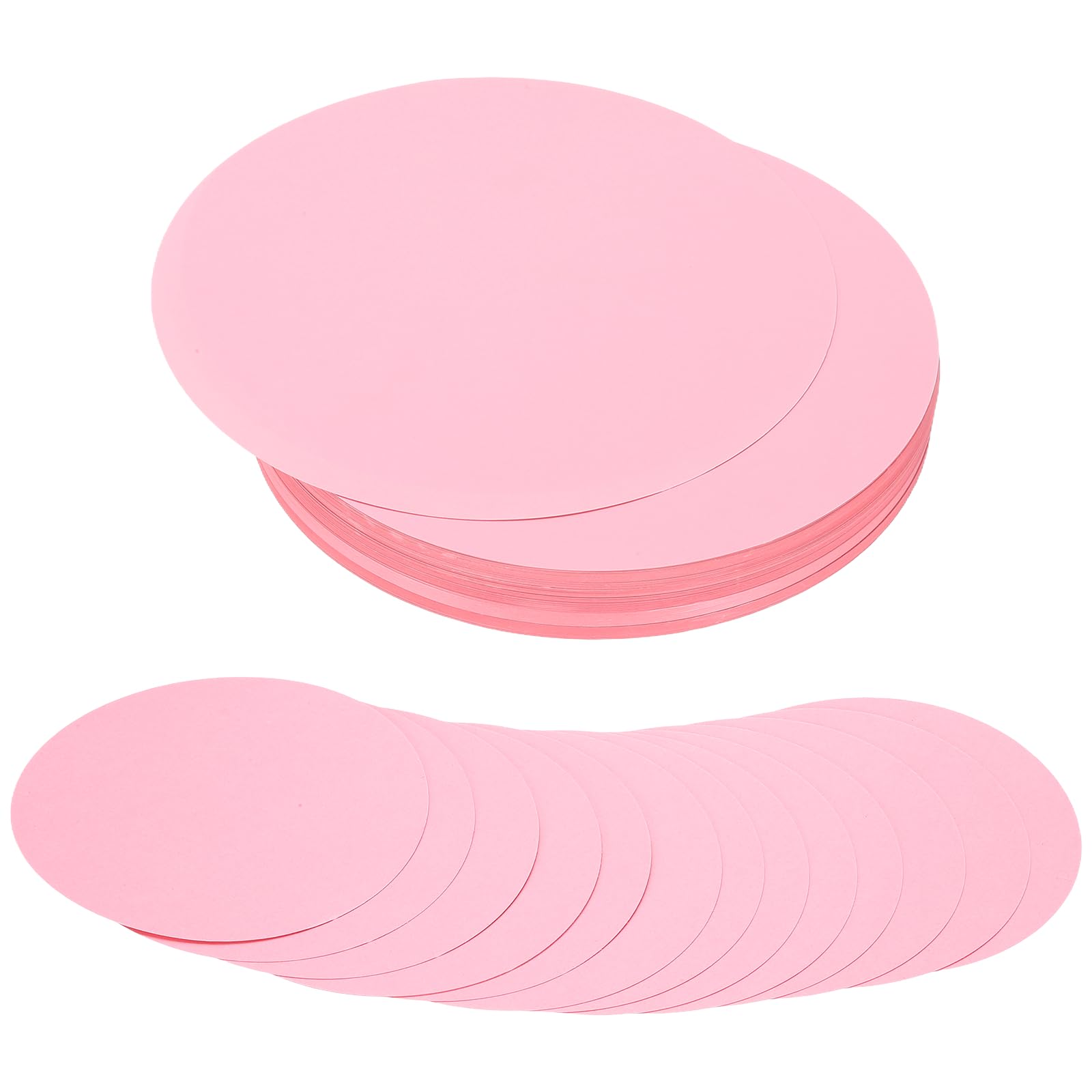 PATIKIL 8 Inch Circle Cutouts Paper, 100 Pcs Circle Card Stock 200gsm/75lb Round Cutouts for DIY Craft Projects Classroom Bulletin Board Decoration, Pink